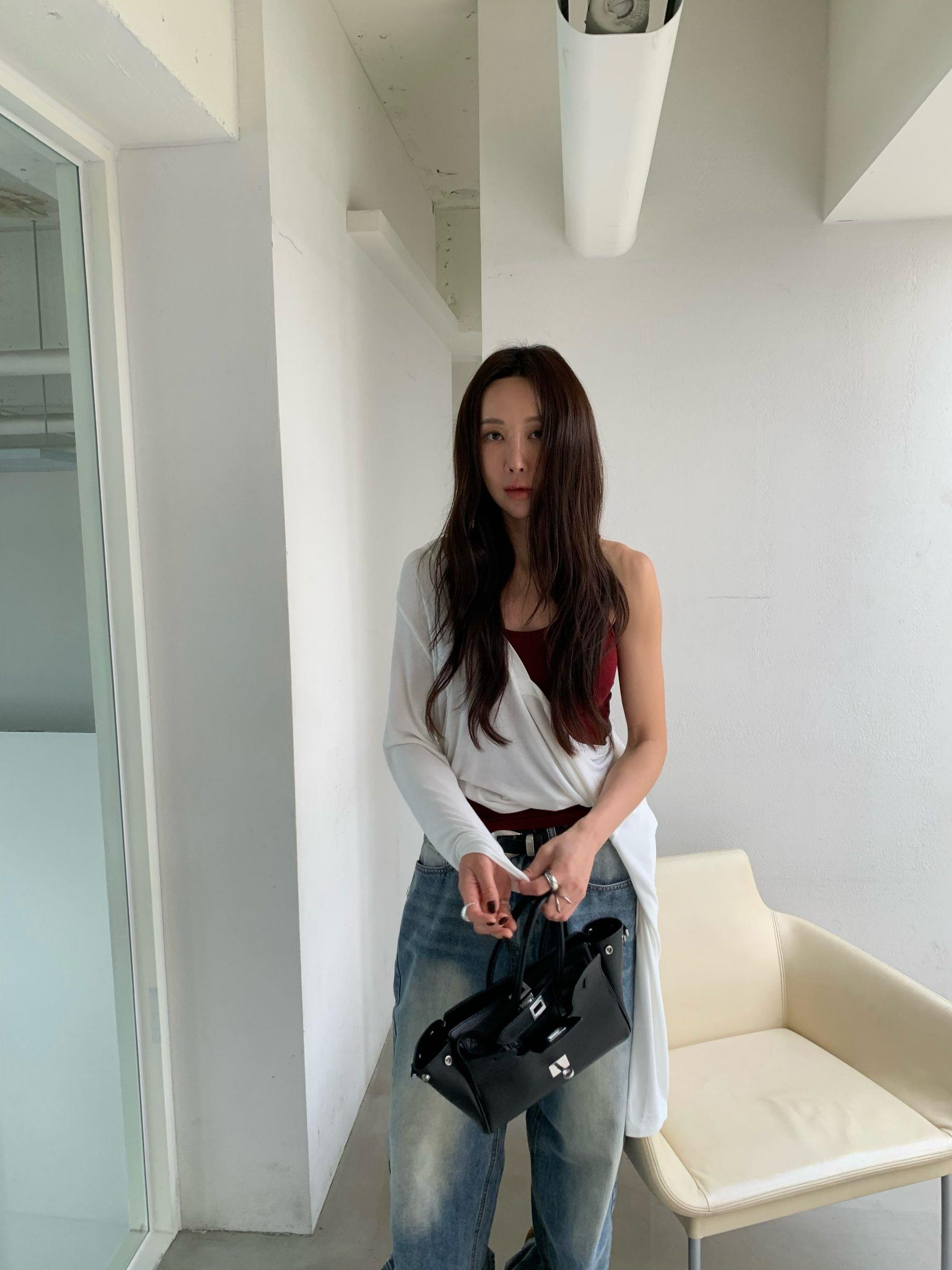 羊毛彈性素色坦克背心
